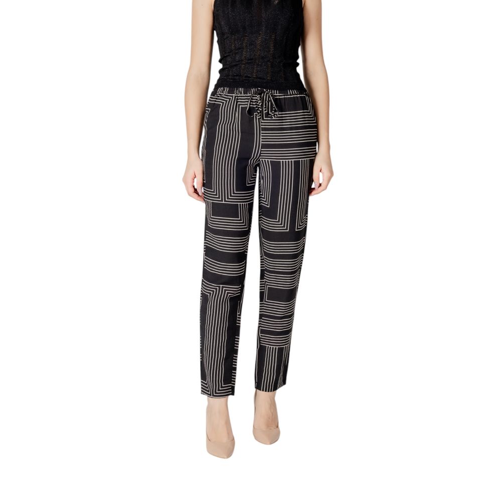 Black Viscose Jeans & Pant