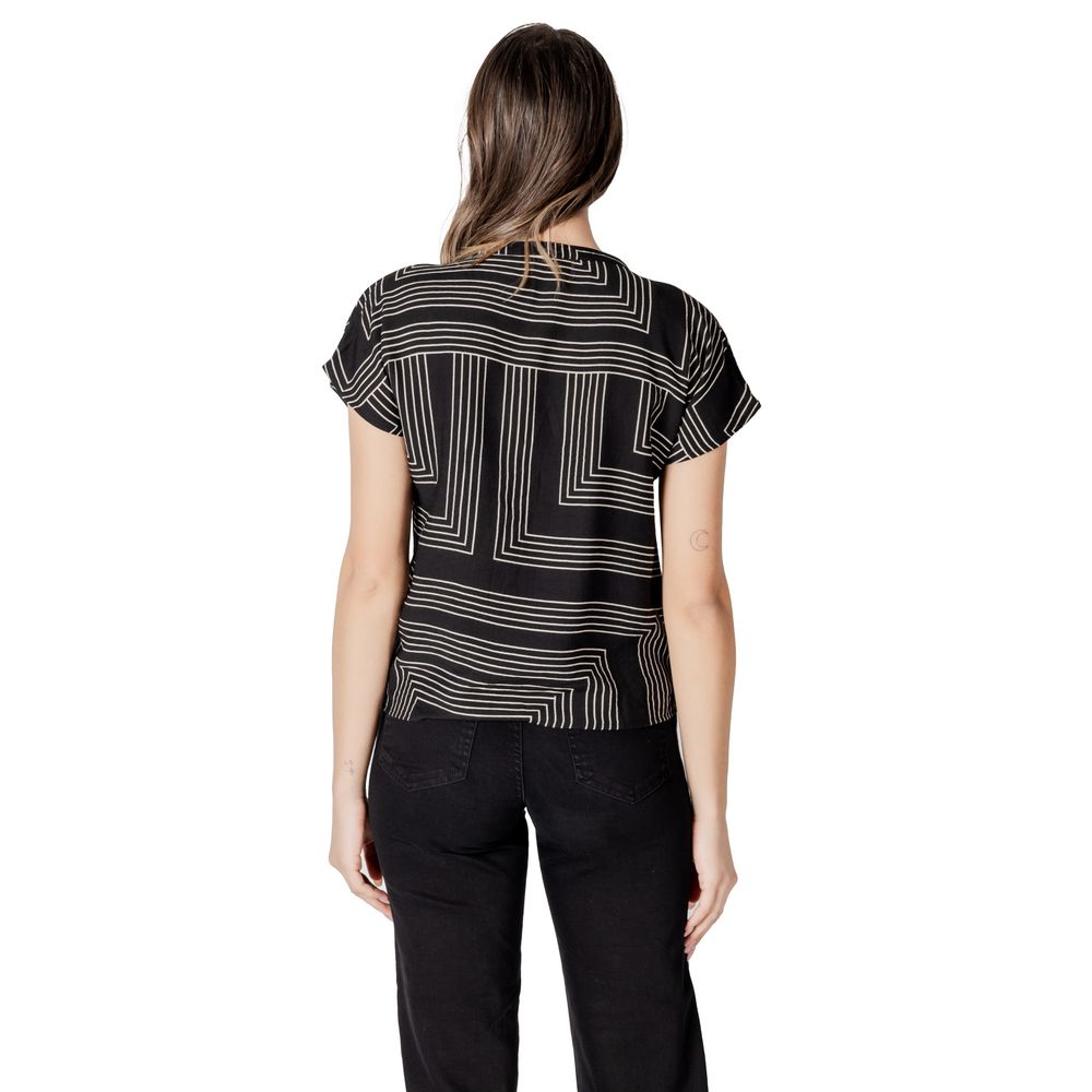 Black Viscose Tops & T-Shirt