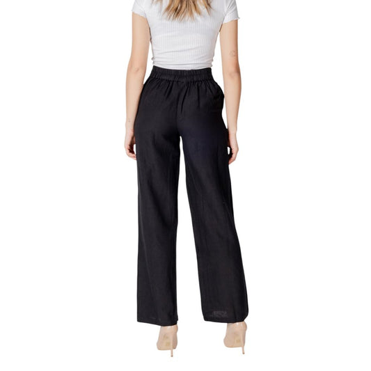 Black Viscose Jeans & Pant