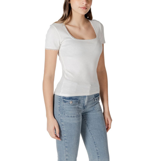 White Cotton Tops & T-Shirt