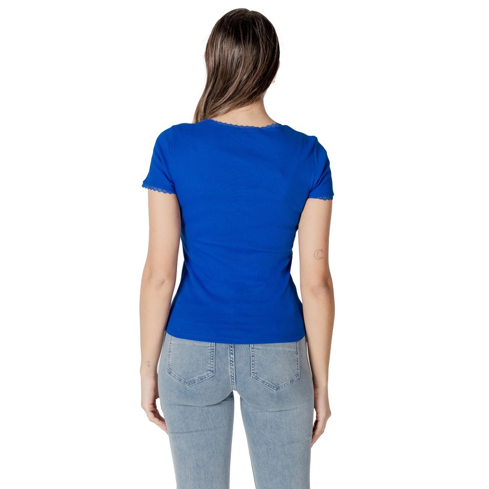 Blue Cotton Tops & T-Shirt