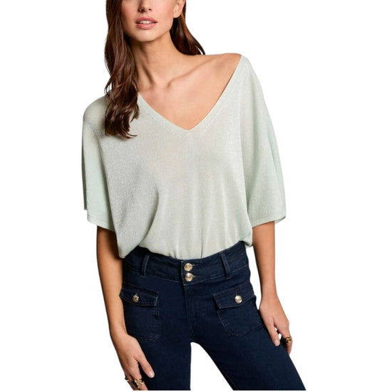 Green Viscose Tops & T-Shirt