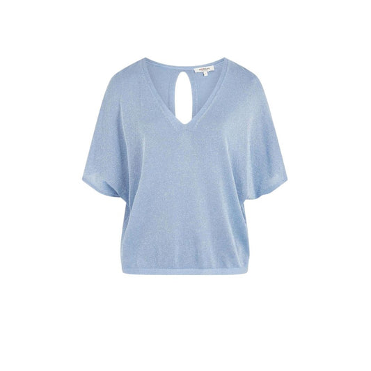 Blue Viscose Tops & T-Shirt