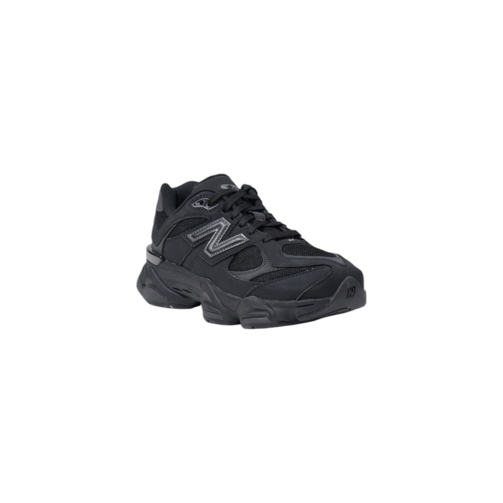 Black Synthetic Leather Sneaker