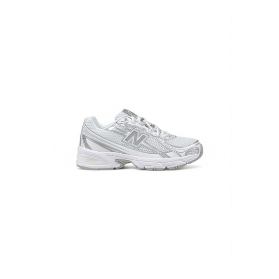 White Synthetic Leather Sneaker