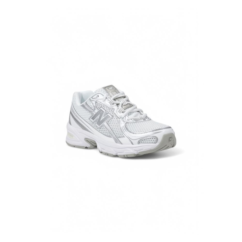 White Synthetic Leather Sneaker