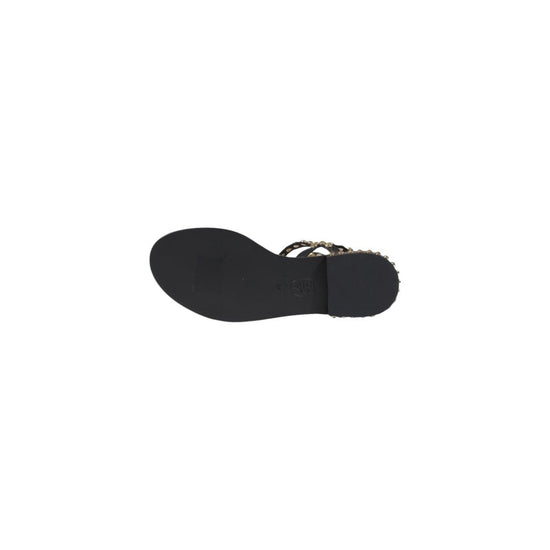 Black Leather Sandal