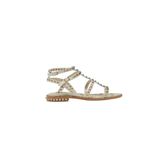 Beige Leather Sandal