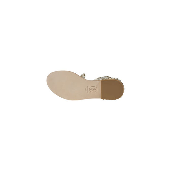 Beige Leather Sandal