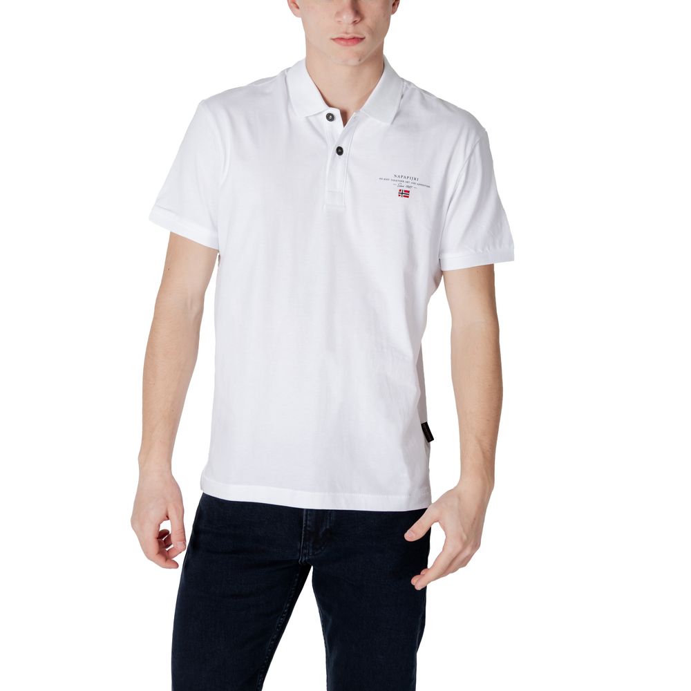 White Cotton Polo Shirt