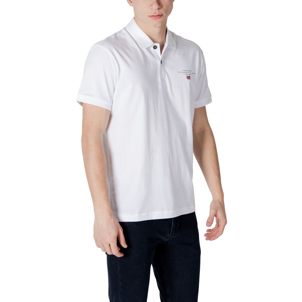 White Cotton Polo Shirt