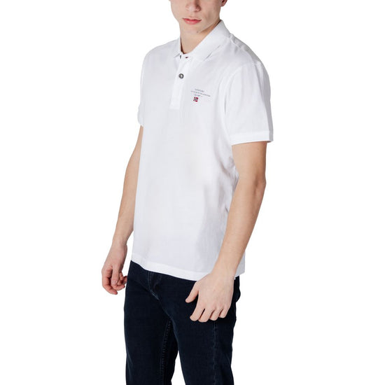 White Cotton Polo Shirt