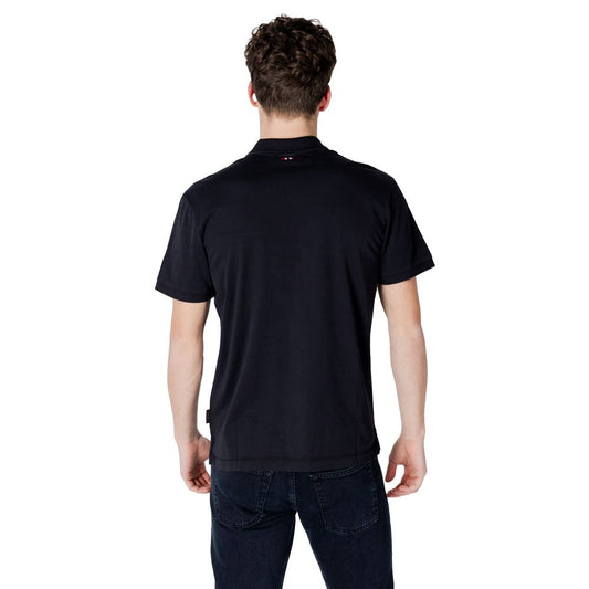 Black Cotton Polo Shirt