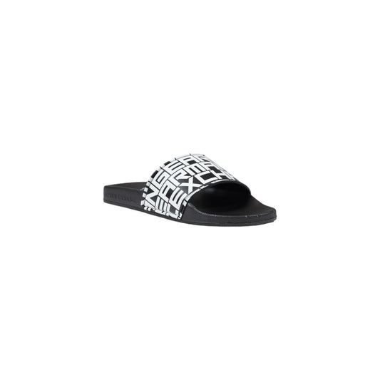 Black And White Rubber Sandal