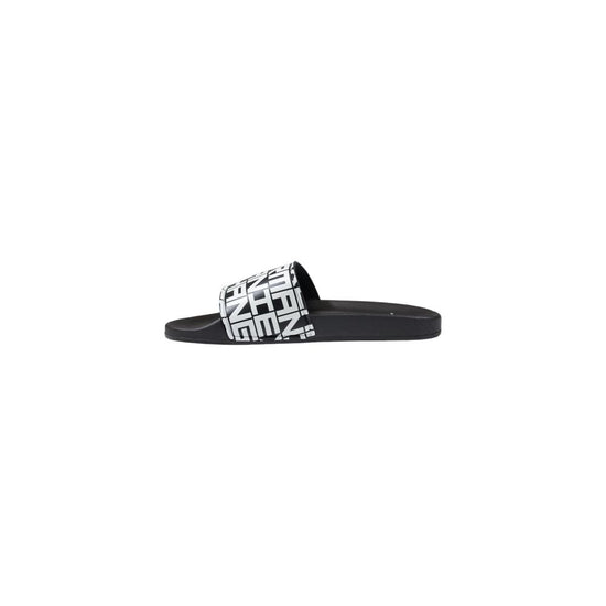 Black And White Rubber Sandal