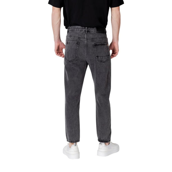 Black Cotton Jeans & Pant