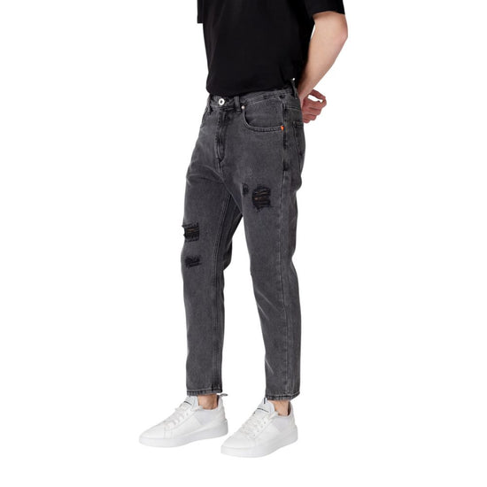 Black Cotton Jeans & Pant