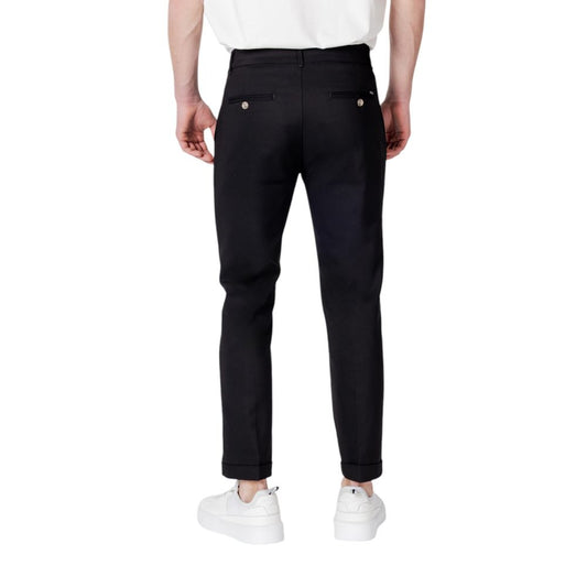 Black Cotton Jeans & Pant