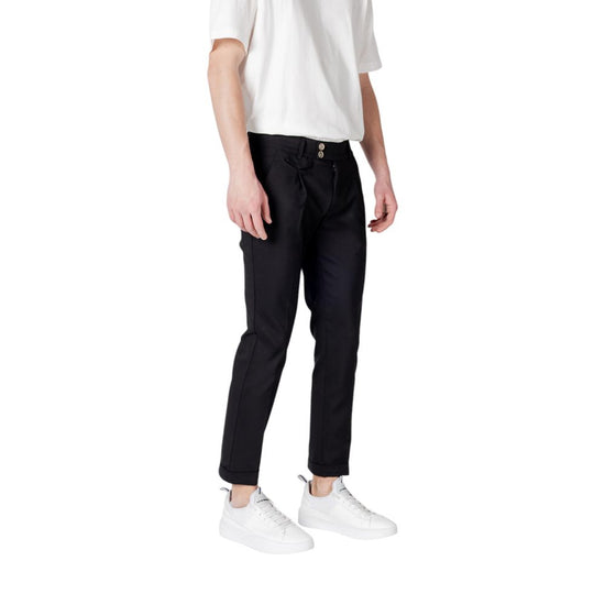 Black Cotton Jeans & Pant