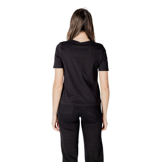 Black Cotton Tops & T-Shirt