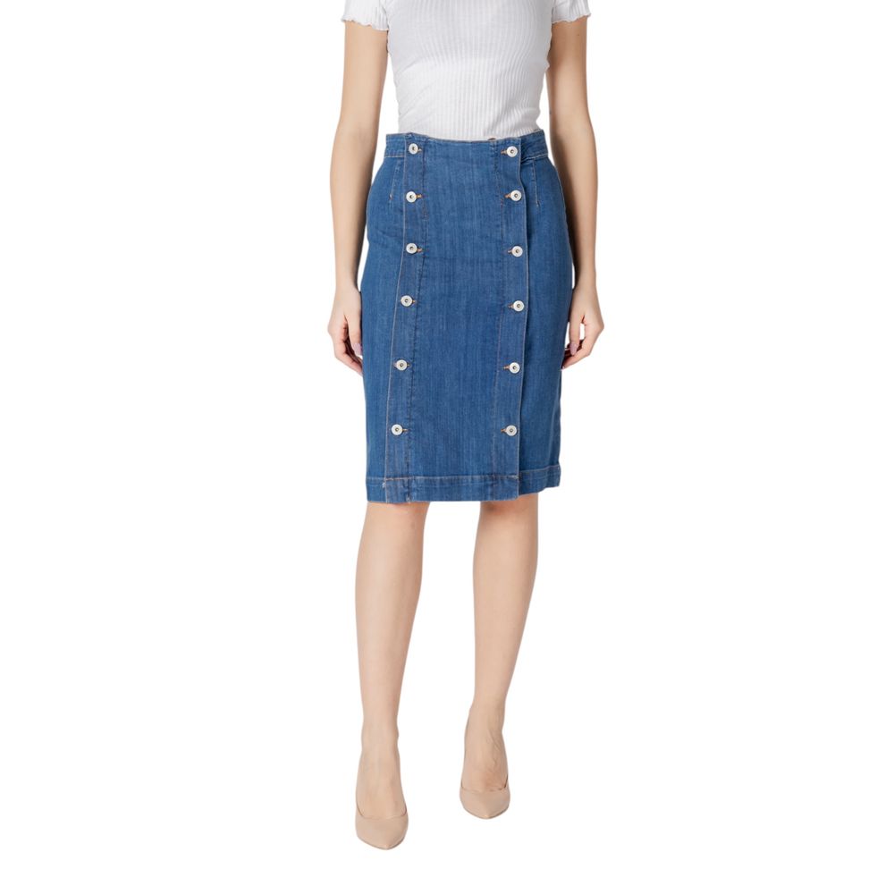 Blue Cotton Skirt