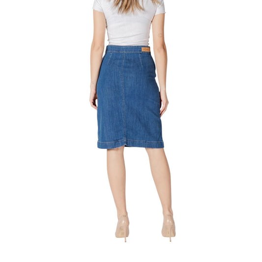 Blue Cotton Skirt