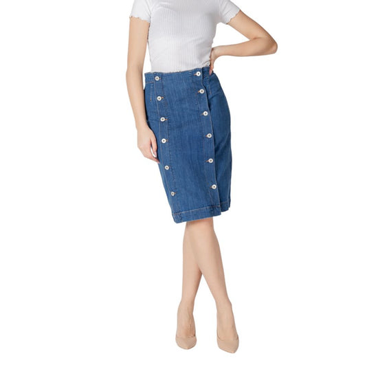 Blue Cotton Skirt