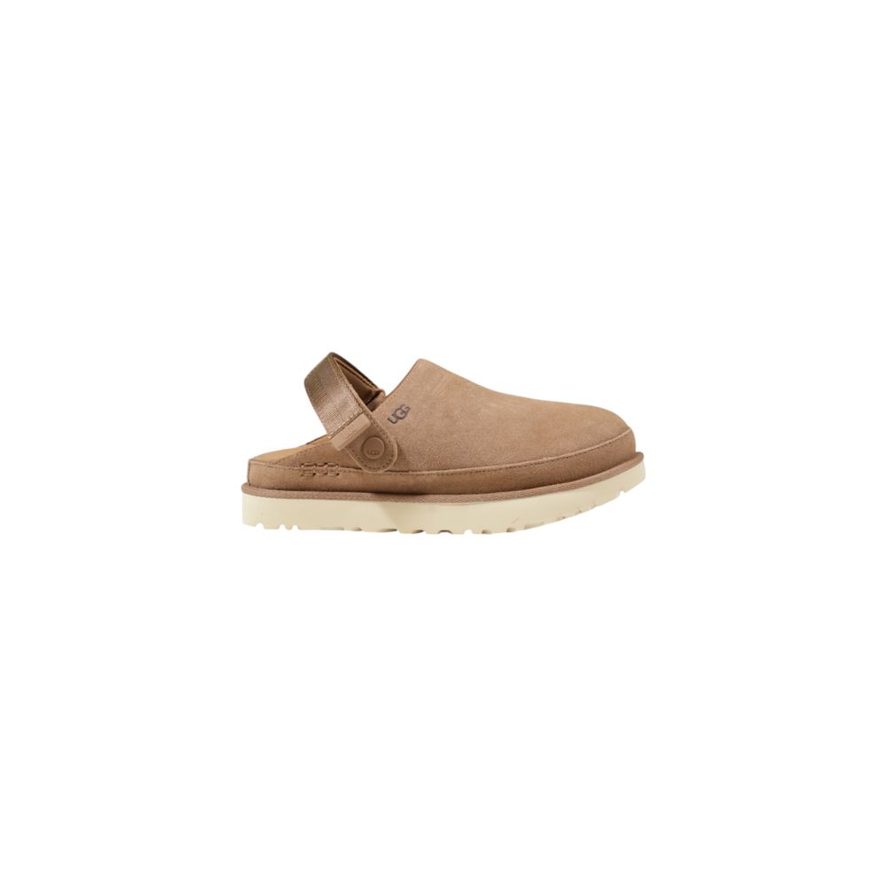 Beige Recycled Polyester Flat Shoe