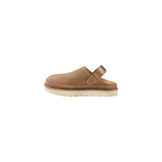 Beige Recycled Polyester Flat Shoe