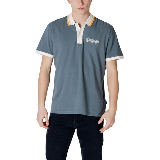 Gray Cotton Polo Shirt