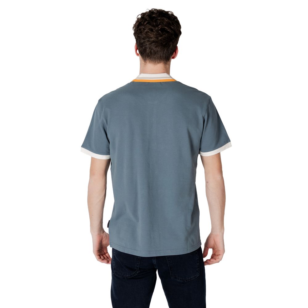 Gray Cotton Polo Shirt