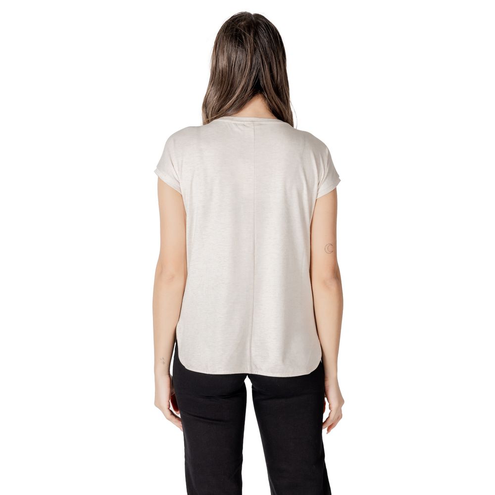 Beige Polyester Tops & T-Shirt