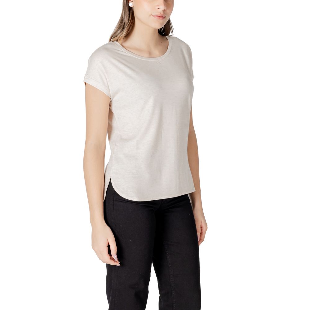 Beige Polyester Tops & T-Shirt