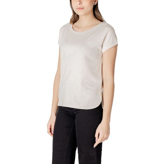 Beige Polyester Tops & T-Shirt