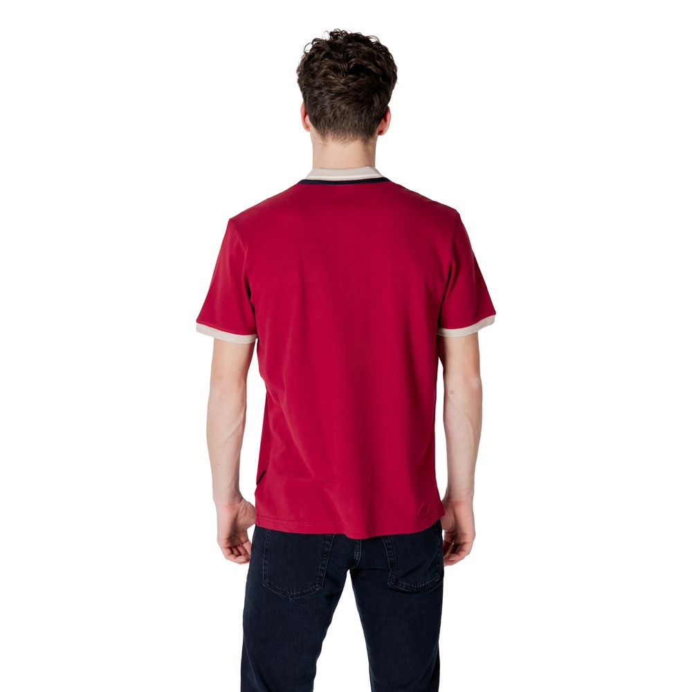 Red Cotton Polo Shirt