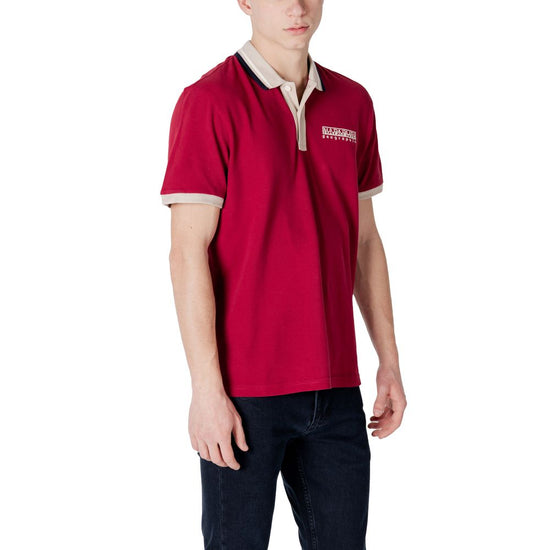 Red Cotton Polo Shirt