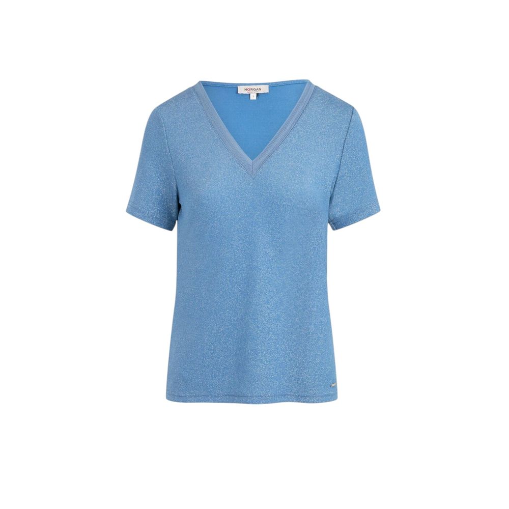 Blue Polyester Tops & T-Shirt