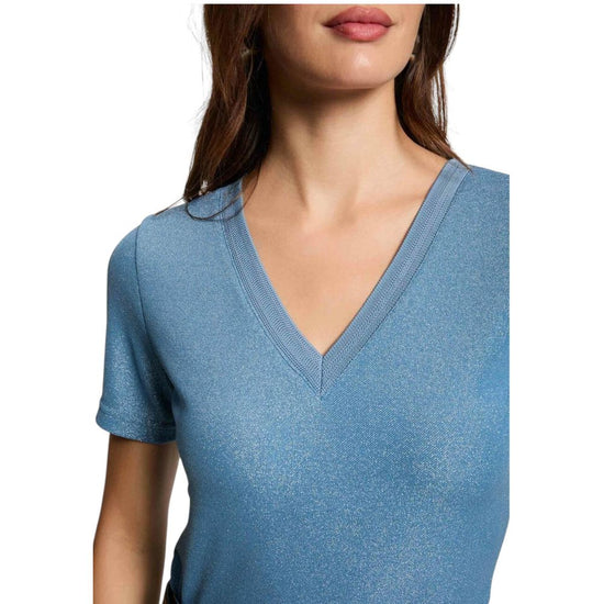 Blue Polyester Tops & T-Shirt