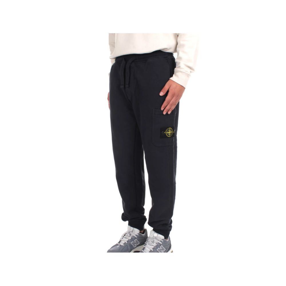 Blue Cotton Men's Track Pant