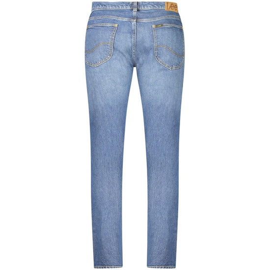 Blue Cotton Men Slim Tapered Jean