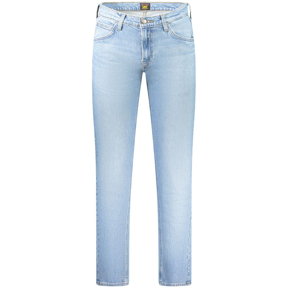 Light Blue Cotton Men Jeans