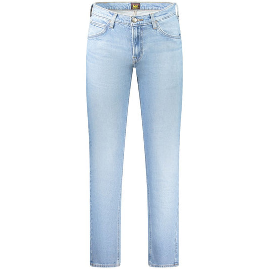 Light Blue Cotton Men Jeans