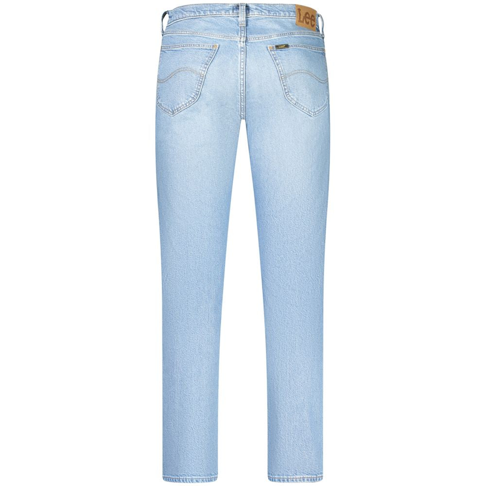 Light Blue Cotton Men Jeans