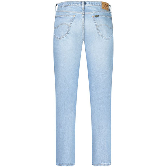 Light Blue Cotton Men Jeans