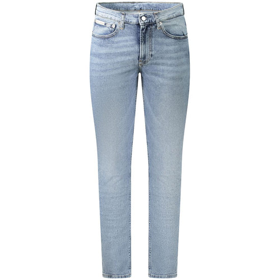 Light Blue Cotton Men Jeans