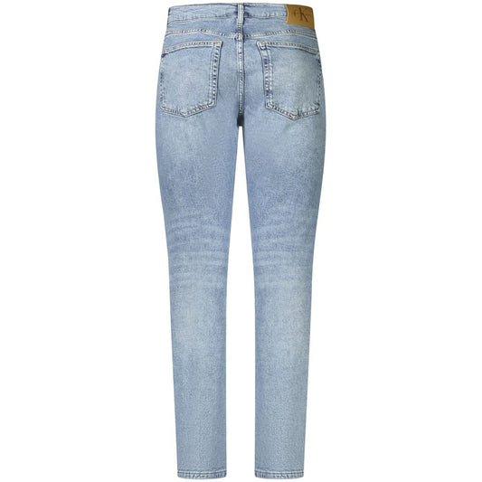 Light Blue Cotton Men Jeans