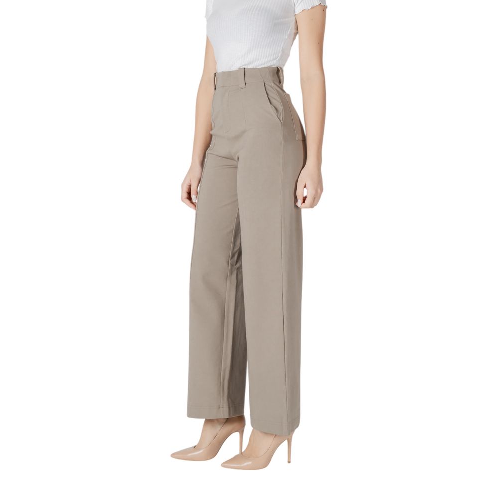 Beige Viscose Jeans & Pant