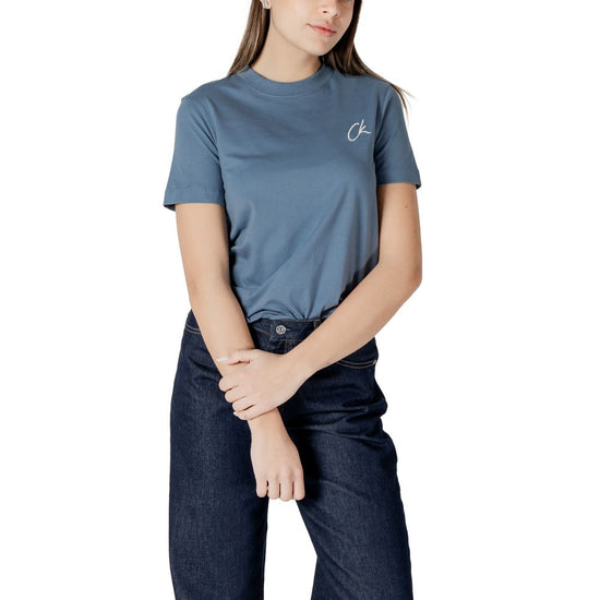 Blue Cotton Rigenerato Tops & T-Shirt