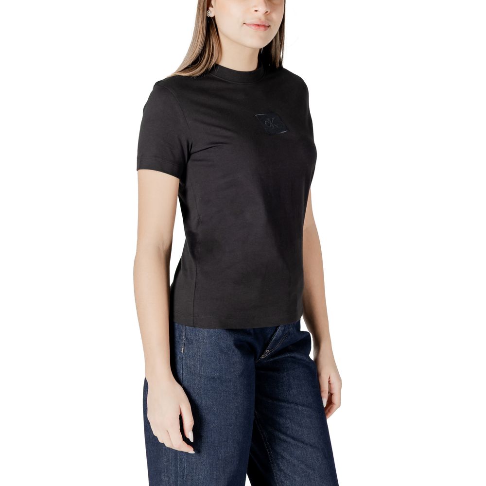 Black Cotton Tops & T-Shirt