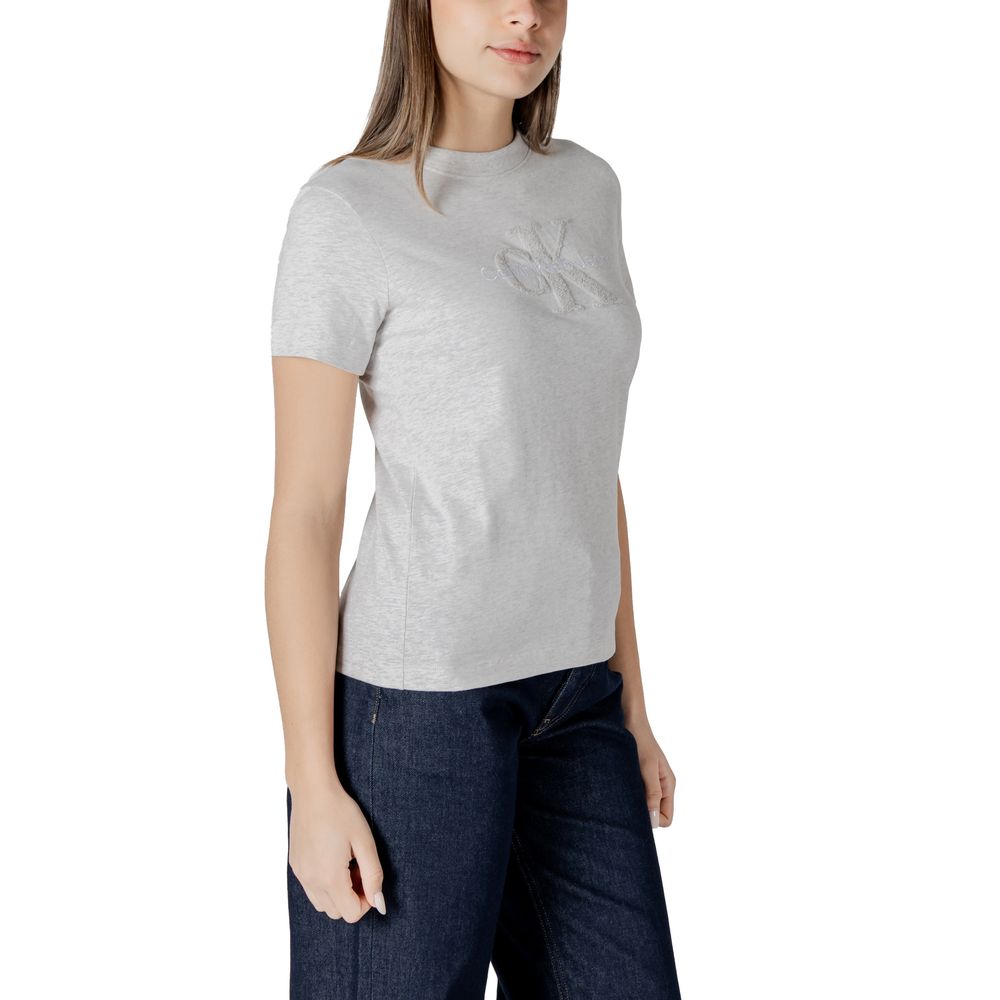 Gray Cotton Tops & T-Shirt